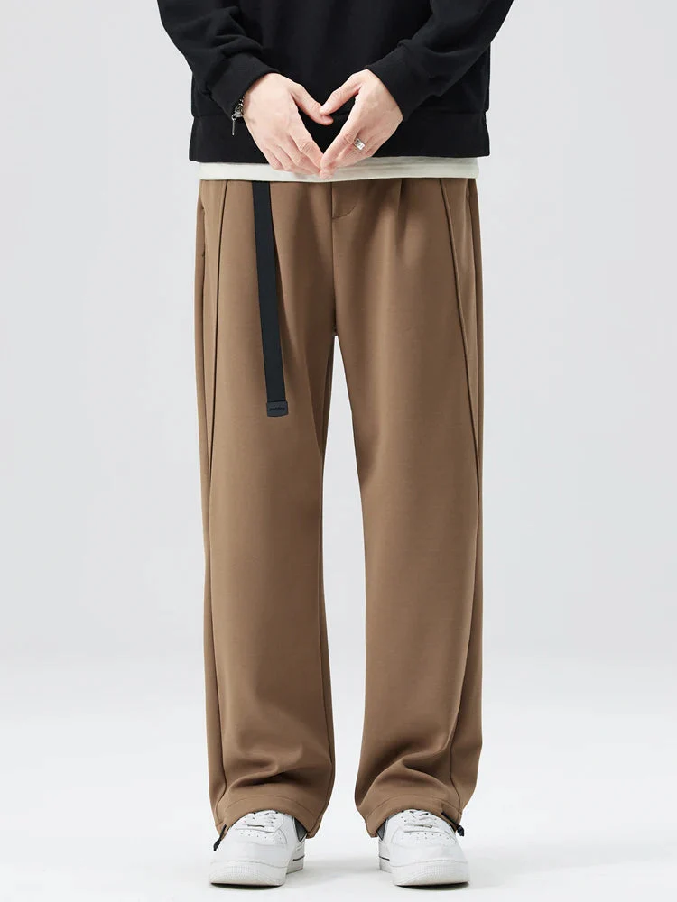 Nathaniel Modern Pleated Wide Leg Pants | Adjustable Hem Streetwear Trousers - Image 10
