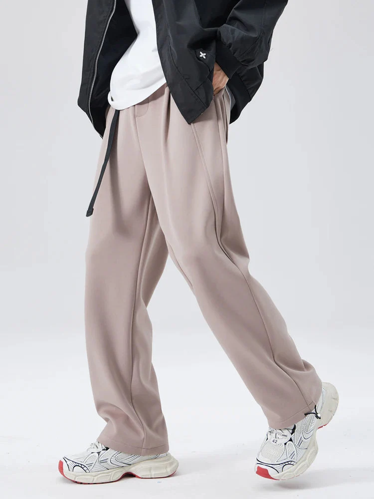 Nathaniel Modern Pleated Wide Leg Pants | Adjustable Hem Streetwear Trousers - Image 17