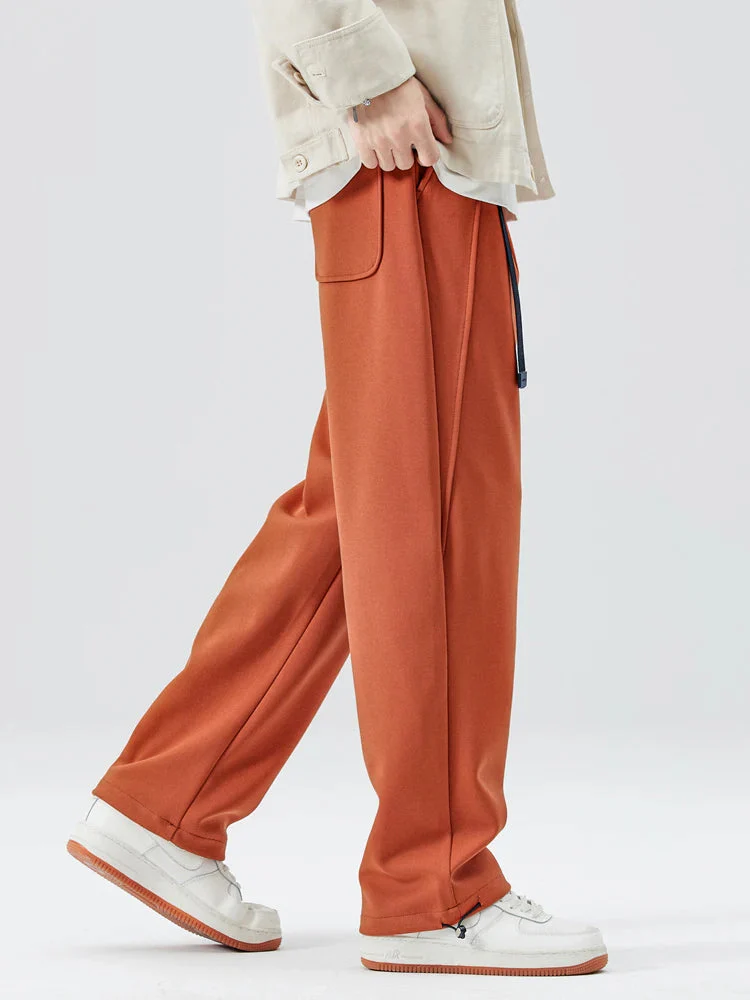Nathaniel Modern Pleated Wide Leg Pants | Adjustable Hem Streetwear Trousers - Image 3