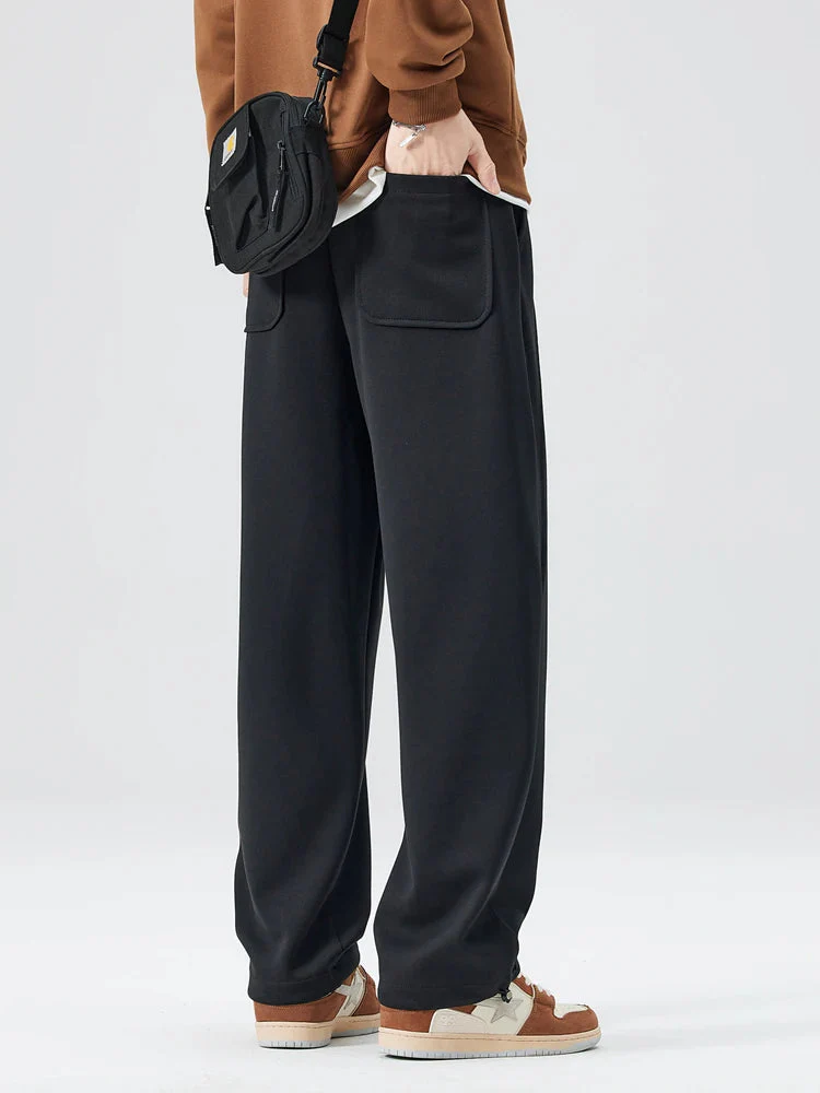 Nathaniel Modern Pleated Wide Leg Pants | Adjustable Hem Streetwear Trousers - Image 8