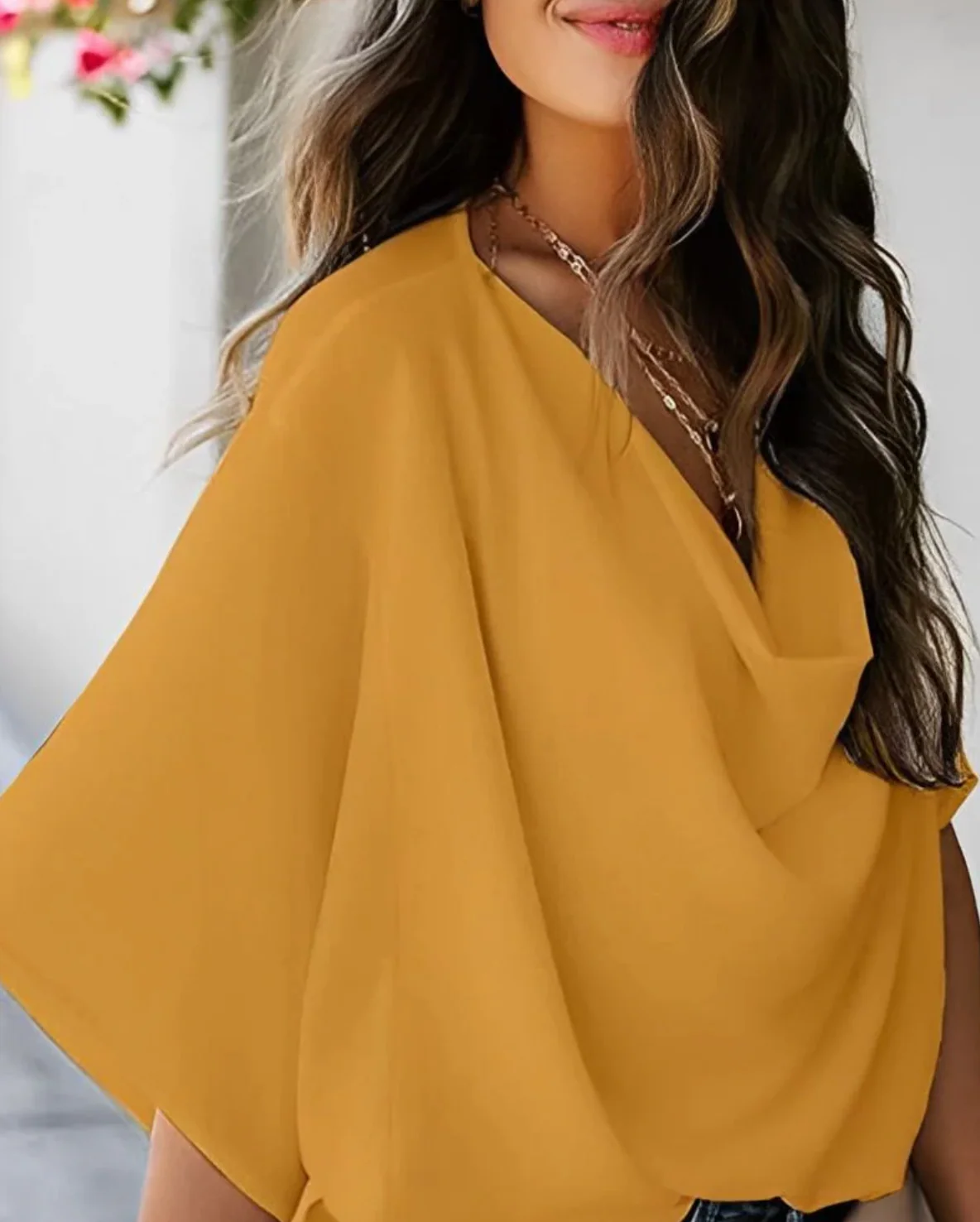 Albertha Blouse | Loose Chiffon Blouse - Image 4