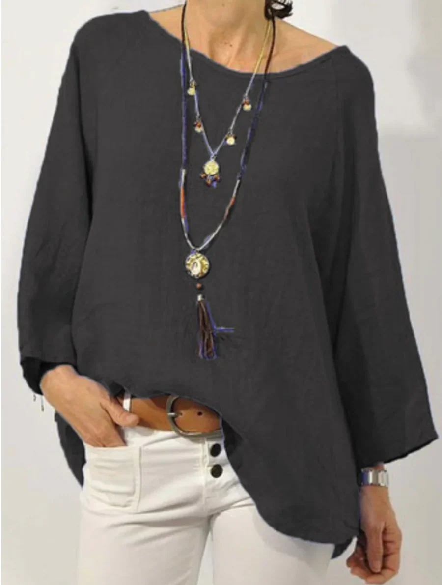 Albertina Blouse | Loose Fit Linen Blouse - Image 4