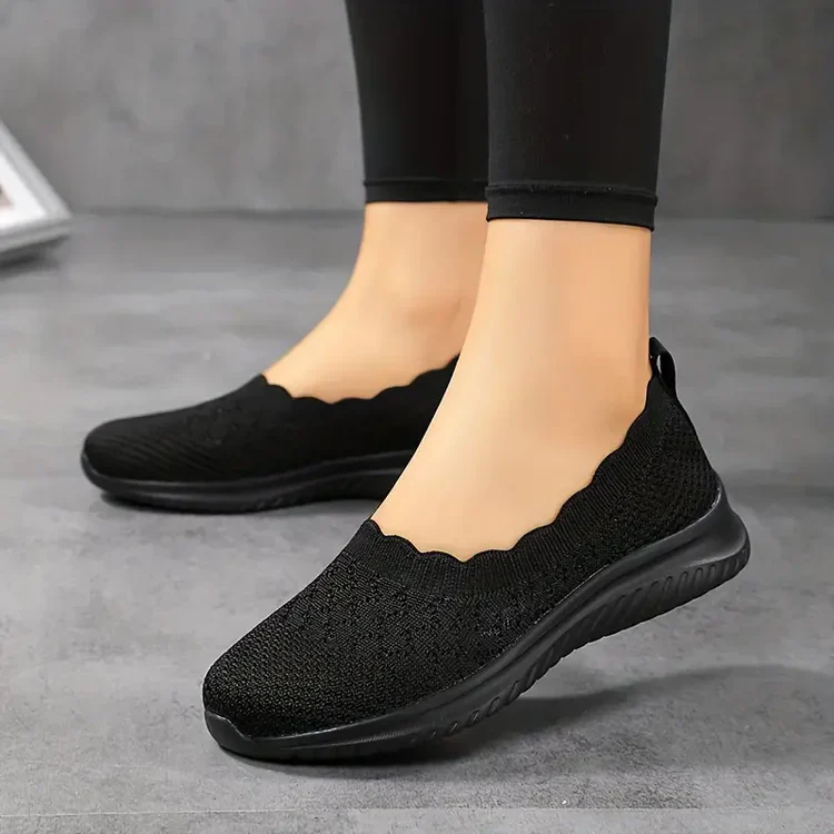 Alexis Shoes | Breathable Flyknit Women's Slip-On Flat Shoes - Image 3