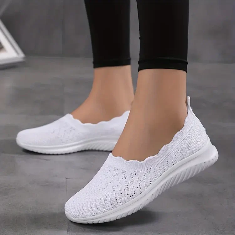 Alexis Shoes | Breathable Flyknit Women's Slip-On Flat Shoes - Image 4