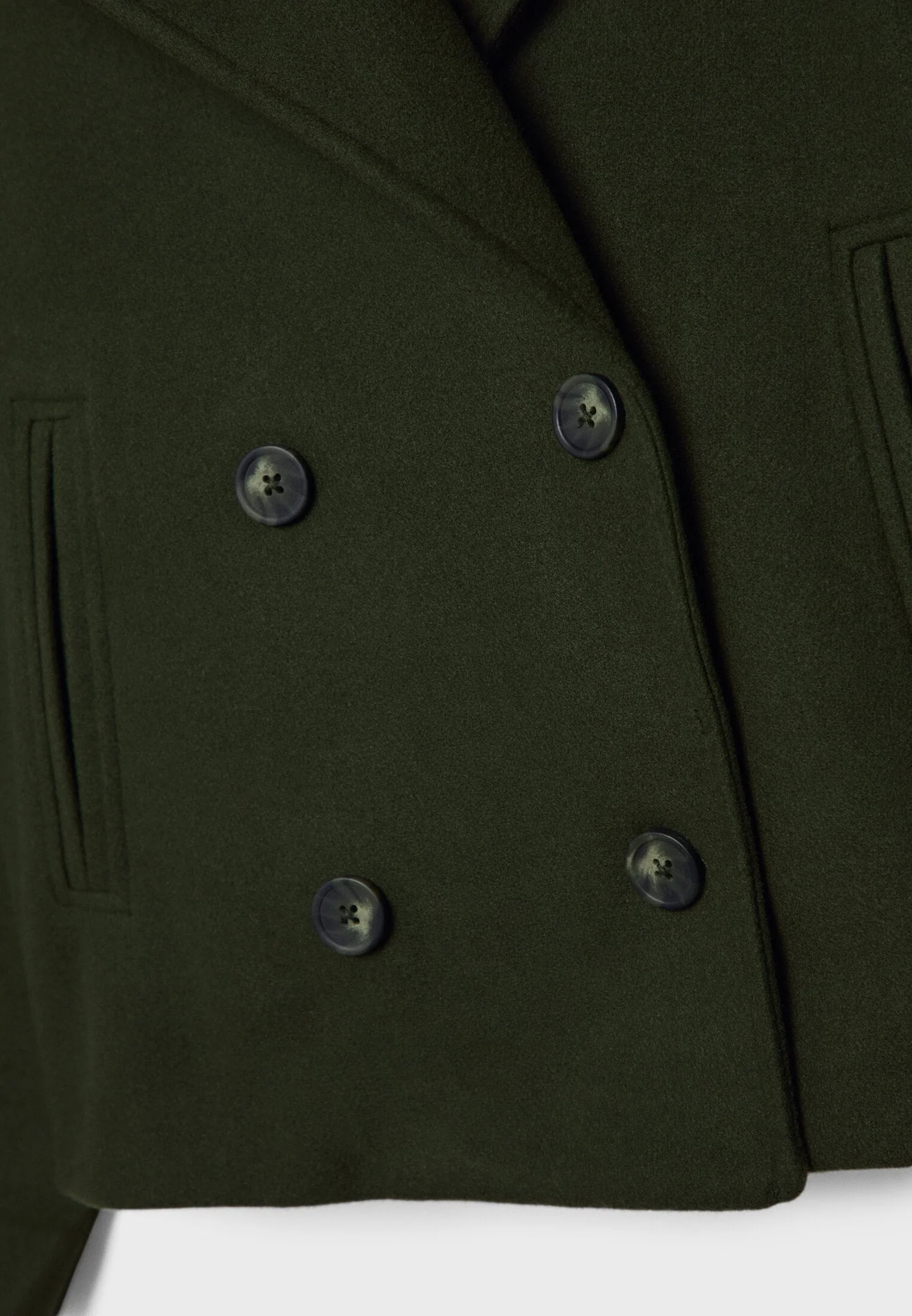 Amelia Cropped Double-Breasted Jacket | Relaxed Fit Button Front Jacket - Image 14