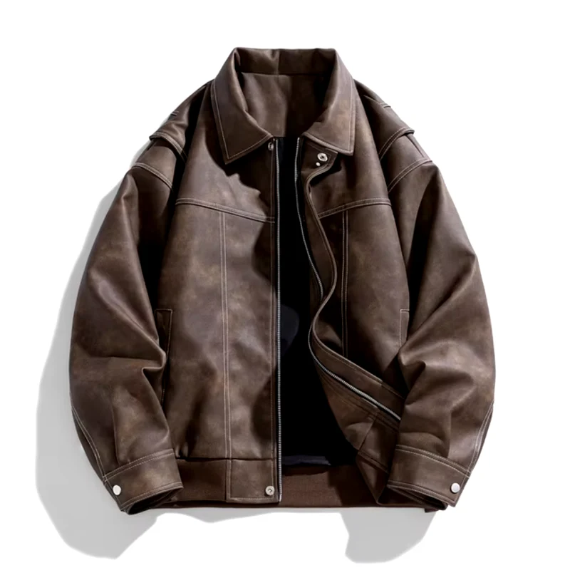 Archie Oversized Aviator Jacket | Collared Hip-Length Jacket - Image 3