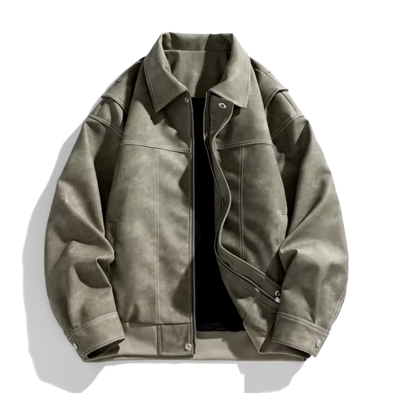 Archie Oversized Aviator Jacket | Collared Hip-Length Jacket - Image 6