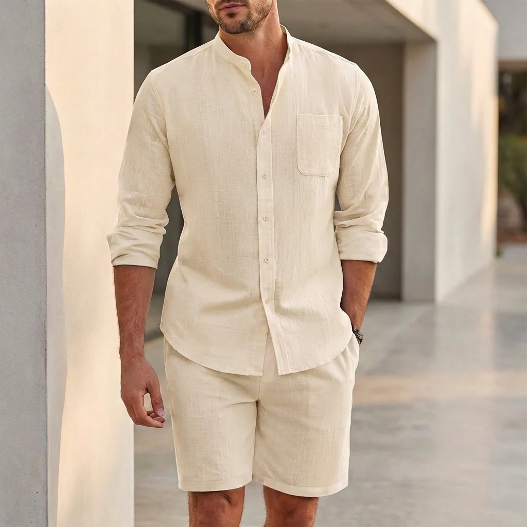 Arden Shirt & Shorts Set | Breathable Summer Casual Two-Piece Outfit - Image 3