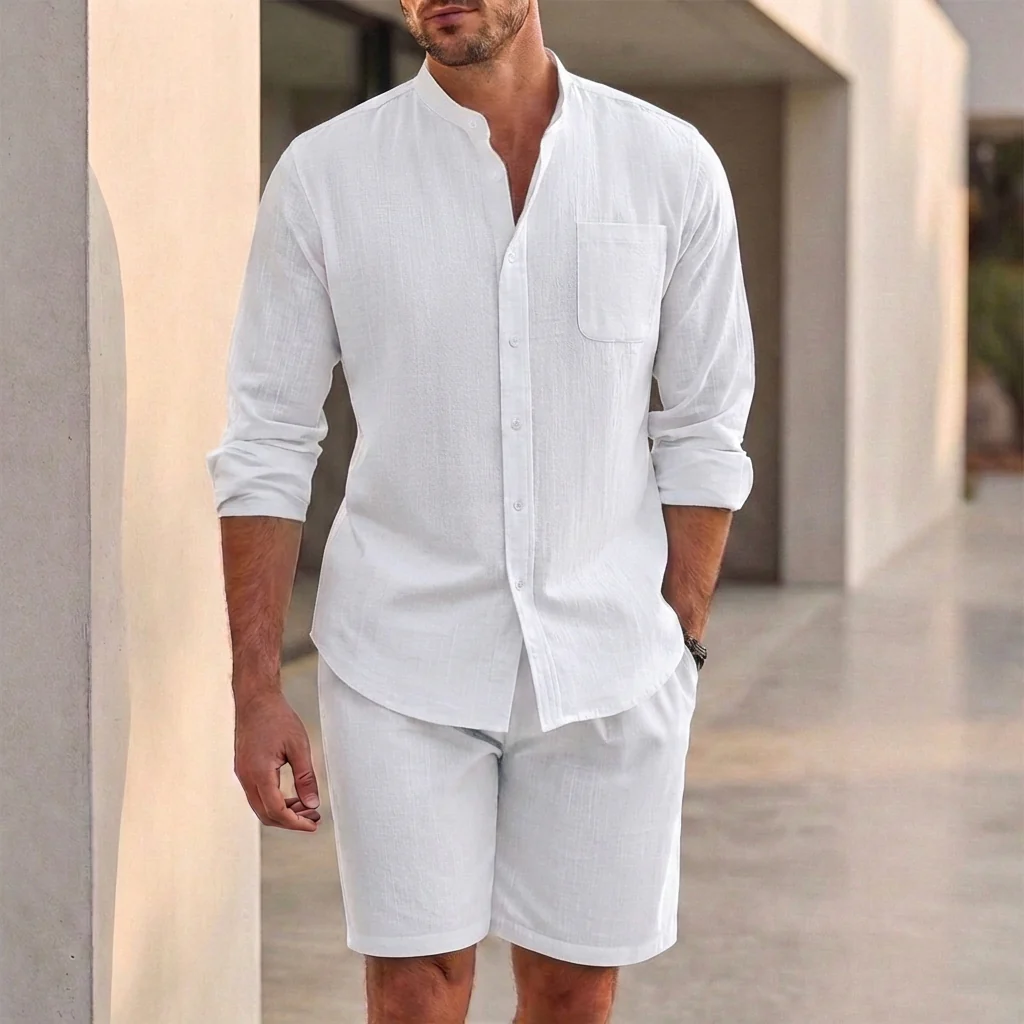 Arden Shirt & Shorts Set | Breathable Summer Casual Two-Piece Outfit - Image 5