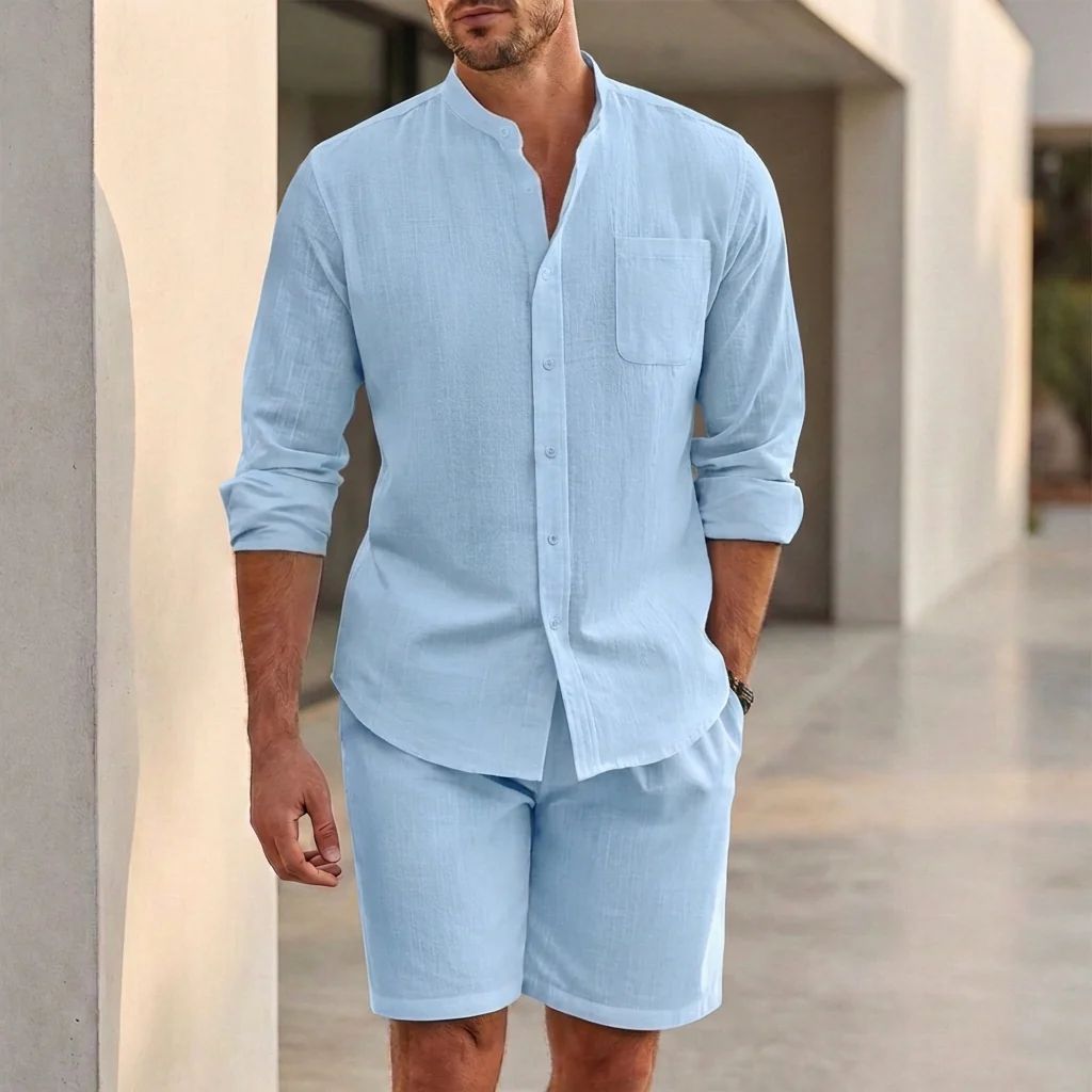 Arden Shirt & Shorts Set | Breathable Summer Casual Two-Piece Outfit - Image 6
