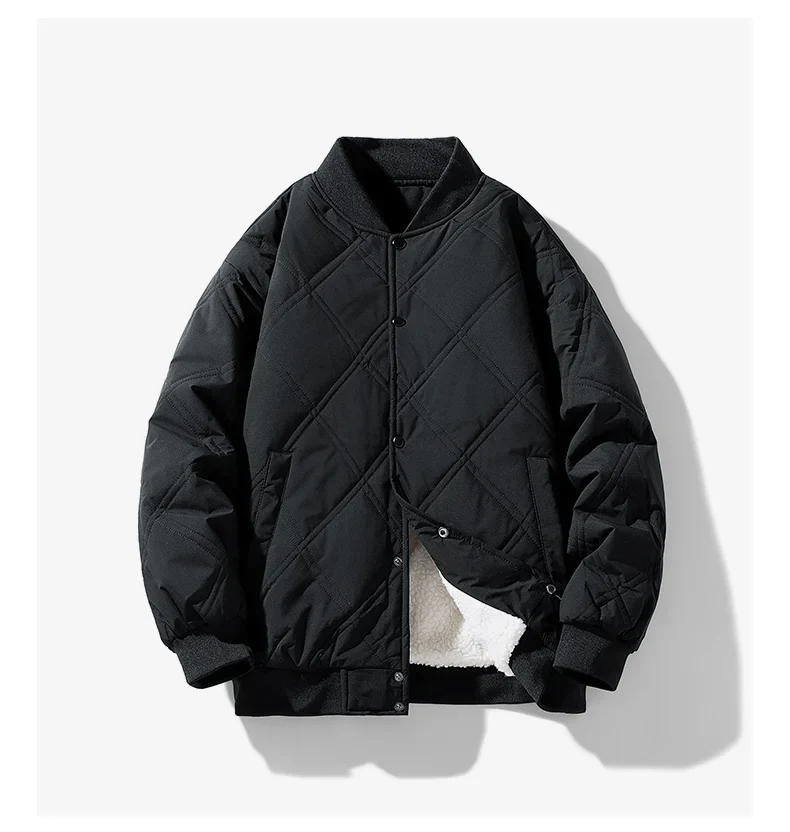 Arthur Quilted Bomber Jacket | Relaxed Fit Ribbed Trim Jacket - Image 5