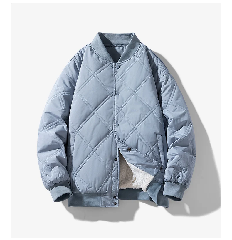 Arthur Quilted Bomber Jacket | Relaxed Fit Ribbed Trim Jacket - Image 7