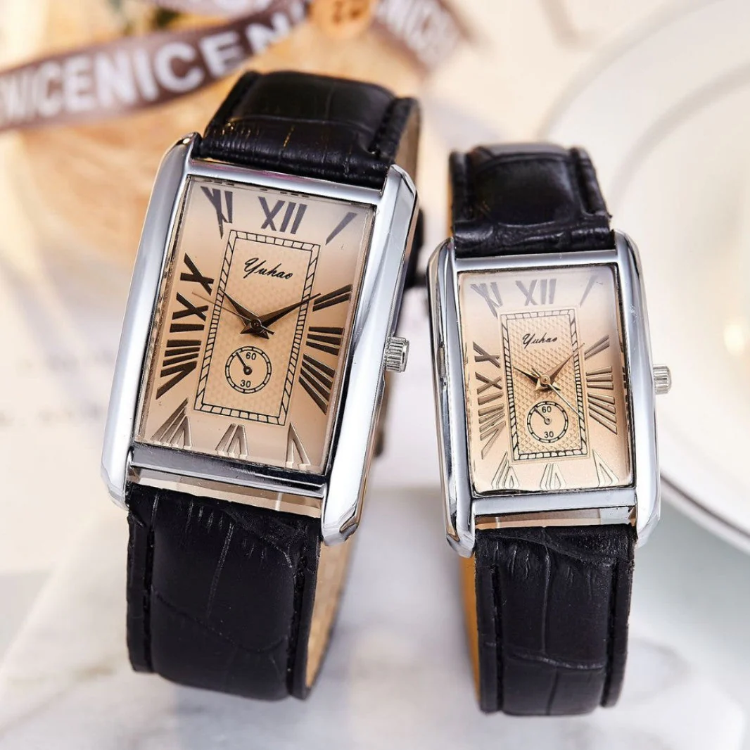 Arthur Rectangular Case Watch | Roman Numerals Set - Image 2