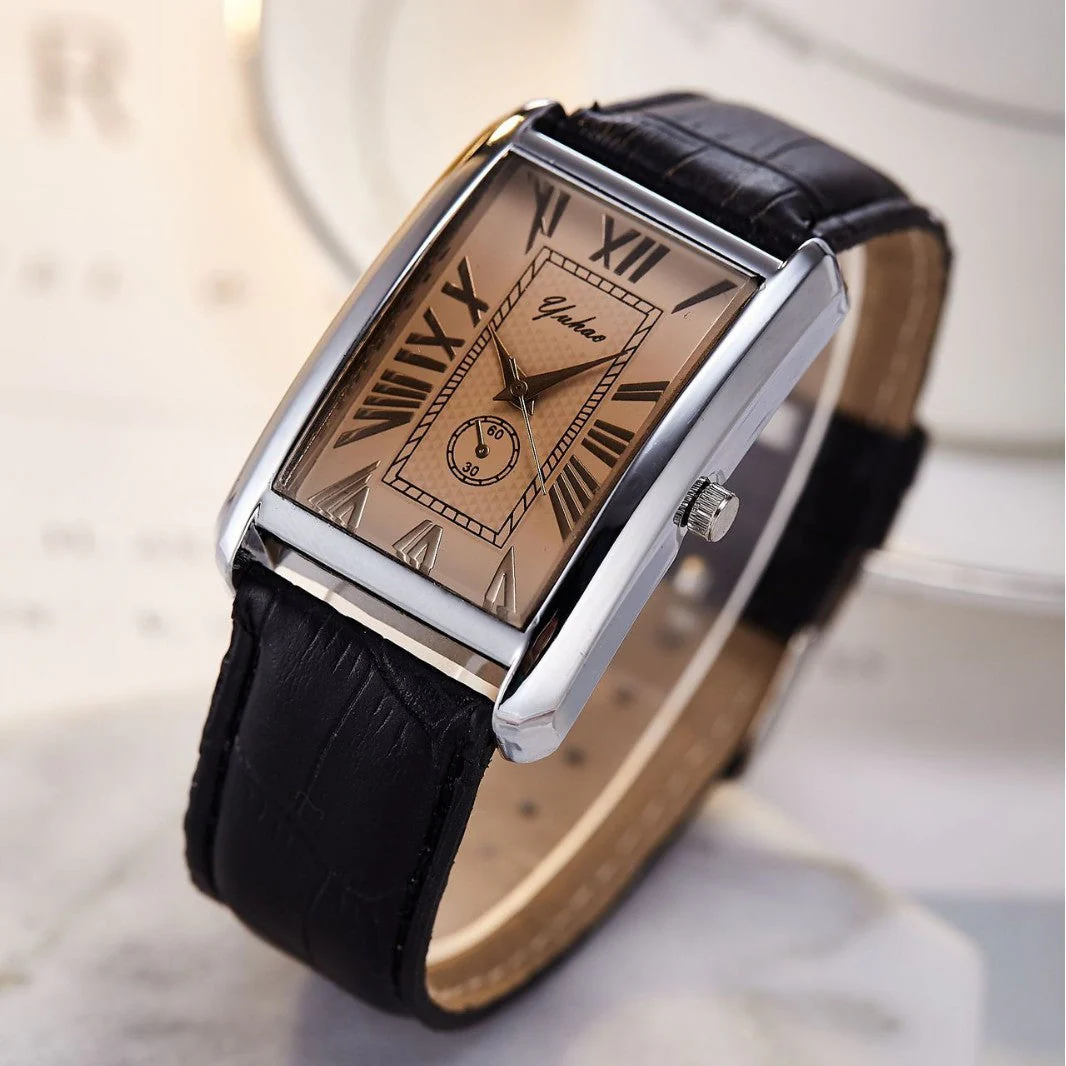 Arthur Rectangular Case Watch | Roman Numerals Set - Image 4