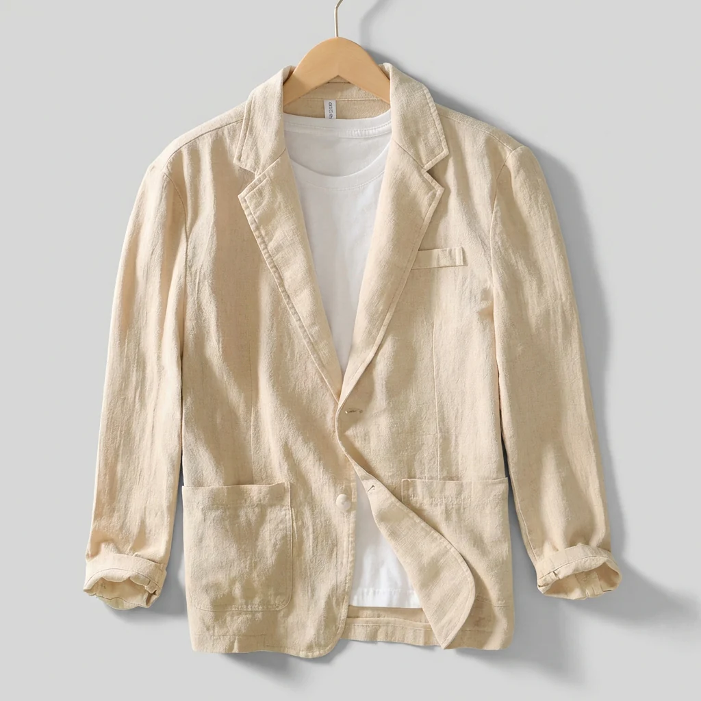 Arthur Regular Fit Blazer | Collared Hip-Length Blazer - Image 5