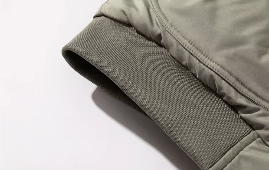 Arthur Relaxed Fit Bomber Jacket | Ribbed Trim Patch Pockets Bomber Jacket - Image 8