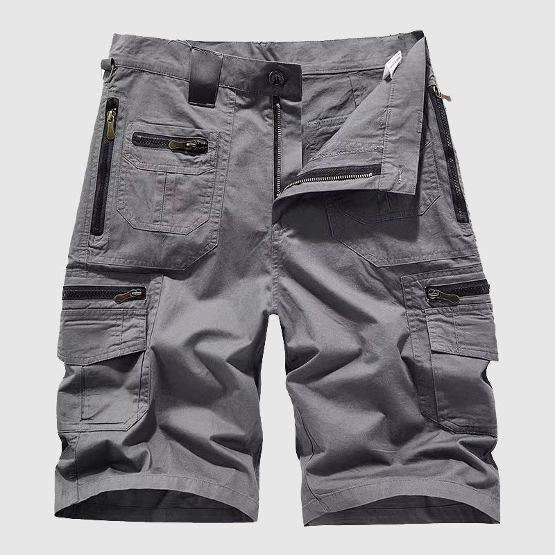Arthur Relaxed Fit Cargo Shorts | Cargo Pockets Knee-Length Shorts - Image 3