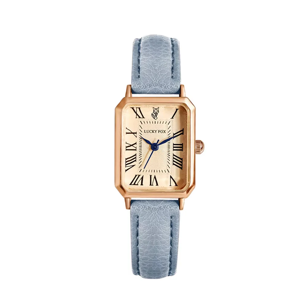 Ava Rectangular Wrist Watch | Roman Numerals Wrist Watch - Image 11