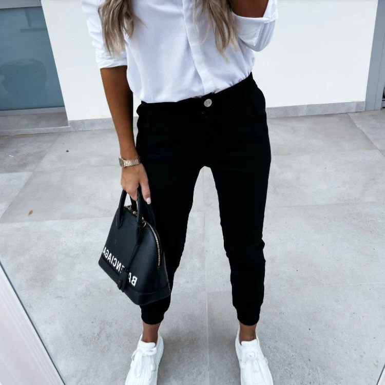 Beckie Pants | Women's Stretch Skinny Jogger Pants - Image 4