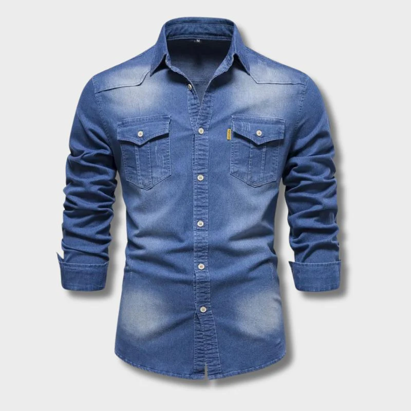 Billy Shirt | Men's Long-Sleeve Denim Button-Up - Image 5