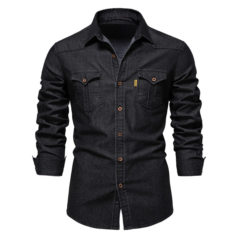 Billy Shirt | Men's Long-Sleeve Denim Button-Up - Image 7