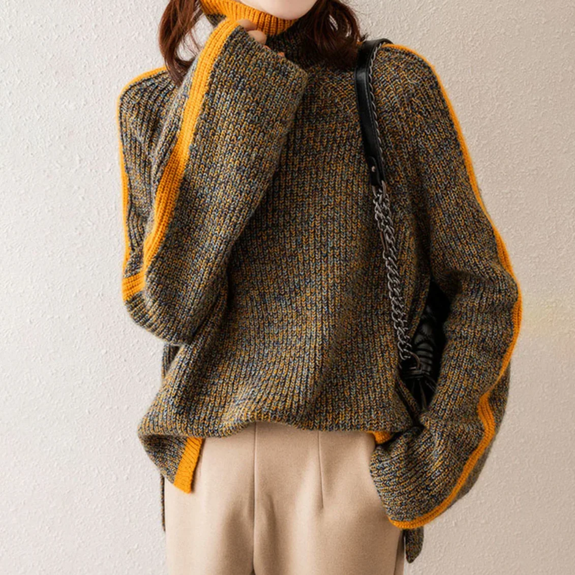 Chantal Sweater | Women's Turtleneck Sweater - Image 3