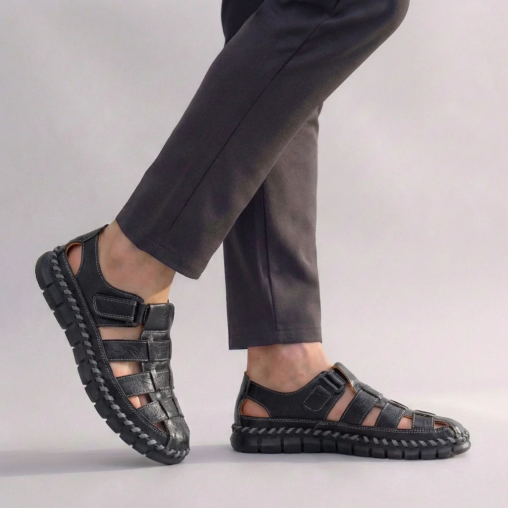 Charlie Fisherman Sandals | Strappy Design Buckle Sandals - Image 3