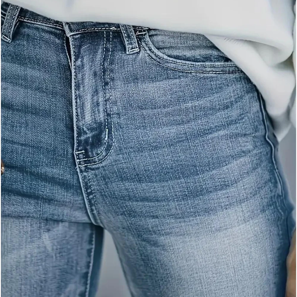 Ciara Jeans | Women's Washed Flare Jeans - Image 5
