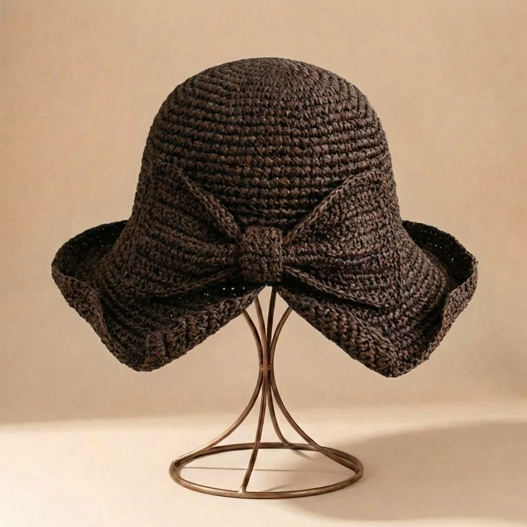 Elowen Woven Straw Sun Hat | Lightweight Breathable Summer Beach Hat - Image 7