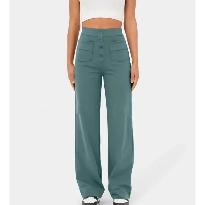 Elvira Pants | High-Waisted Wide-Leg Stretch Pants - Image 10