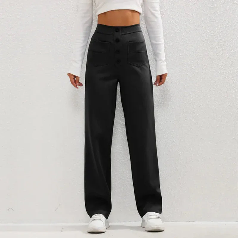 Elvira Pants | High-Waisted Wide-Leg Stretch Pants - Image 6