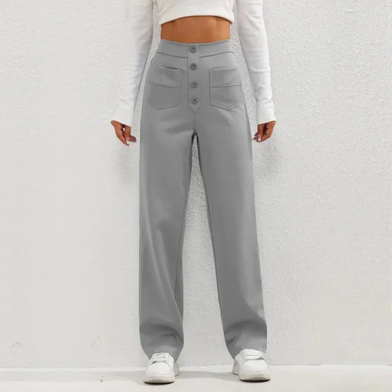 Elvira Pants | High-Waisted Wide-Leg Stretch Pants - Image 8