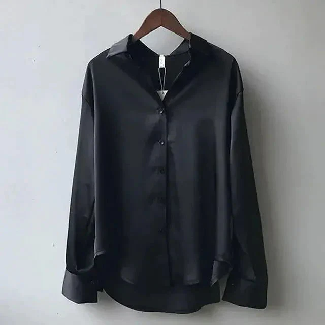 Flora Blouse | Silky Long-Sleeve Blouse - Image 3