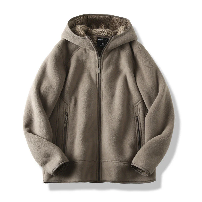 Freddie Relaxed Fit Hoodie | Sherpa Lined Full Zip Hoodie - Image 3