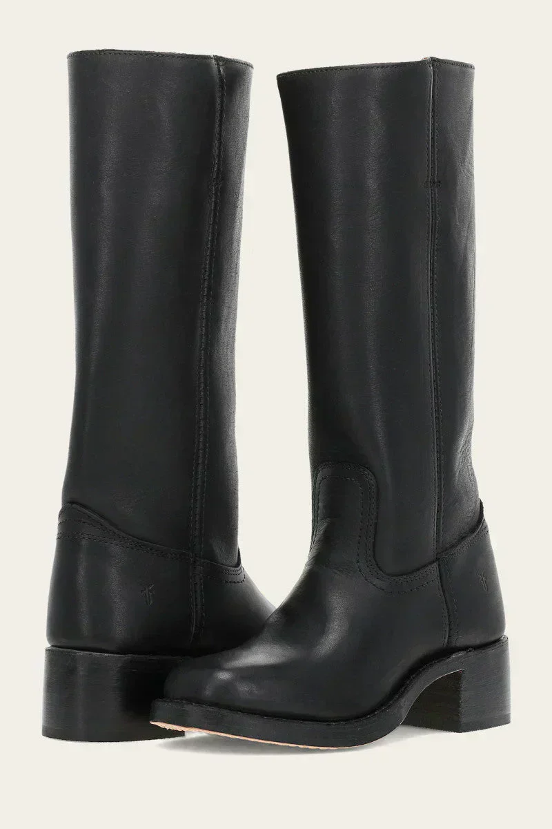 Freya Classic Western Boots | Stacked Heel Rounded Toe Boots - Image 10
