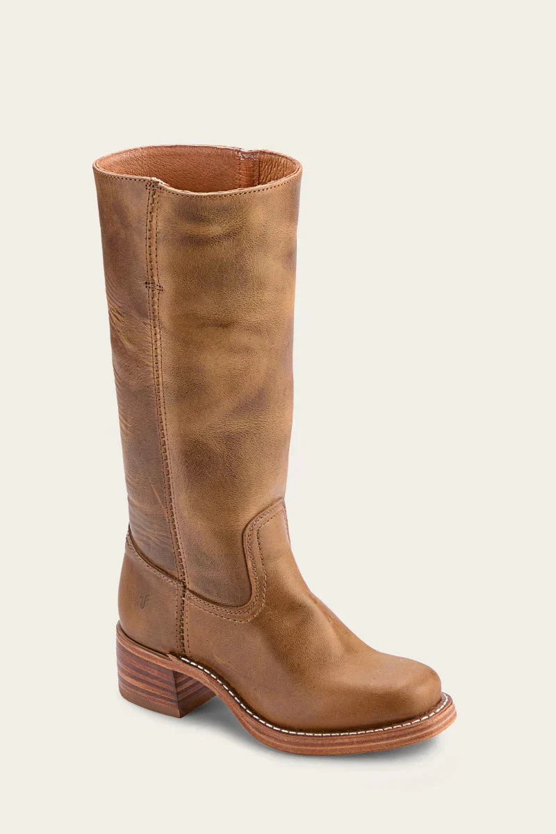 Freya Classic Western Boots | Stacked Heel Rounded Toe Boots - Image 6