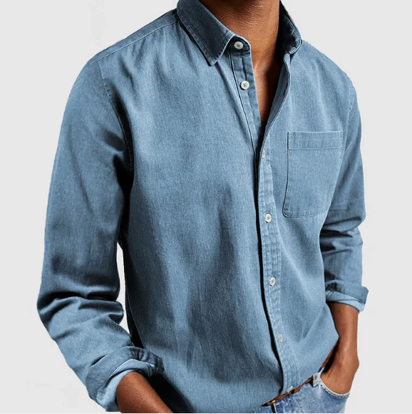 Gabriel Top | Summer Long Sleeve Button-Down Shirt - Image 4