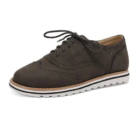 Goldie Shoes | Lace-Up Wingtip Oxford Sneakers - Image 4