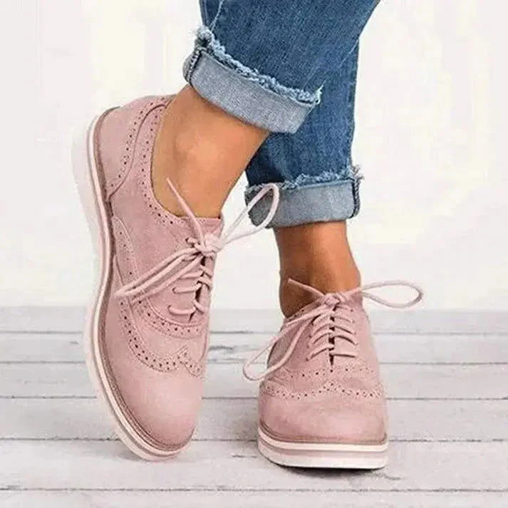 Goldie Shoes | Lace-Up Wingtip Oxford Sneakers - Image 6