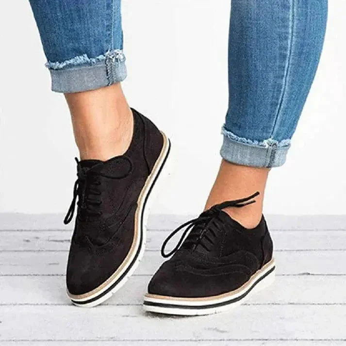 Goldie Shoes | Lace-Up Wingtip Oxford Sneakers - Image 7
