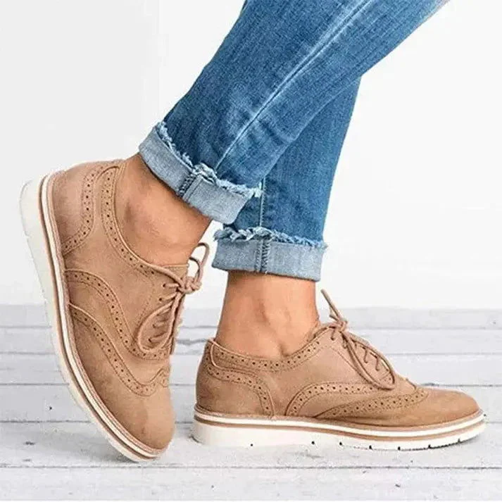 Goldie Shoes | Lace-Up Wingtip Oxford Sneakers - Image 8