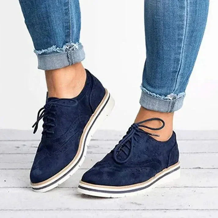 Goldie Shoes | Lace-Up Wingtip Oxford Sneakers - Image 9