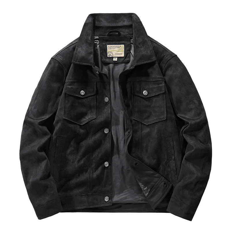 Harrison Regular Fit Trucker Jacket | Button Front Flap Pockets Jacket - Image 2