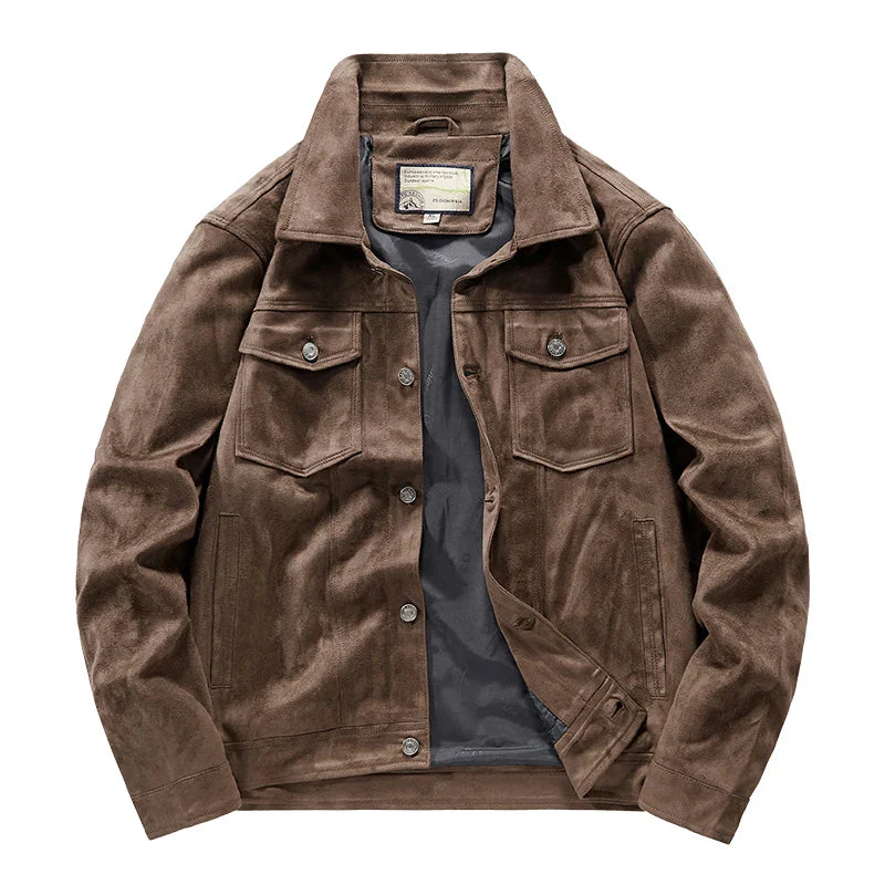 Harrison Regular Fit Trucker Jacket | Button Front Flap Pockets Jacket - Image 4