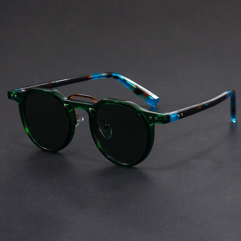 Harry Clear Frame Round Frame Sunglasses | Dark Lenses Sunglasses - Image 3