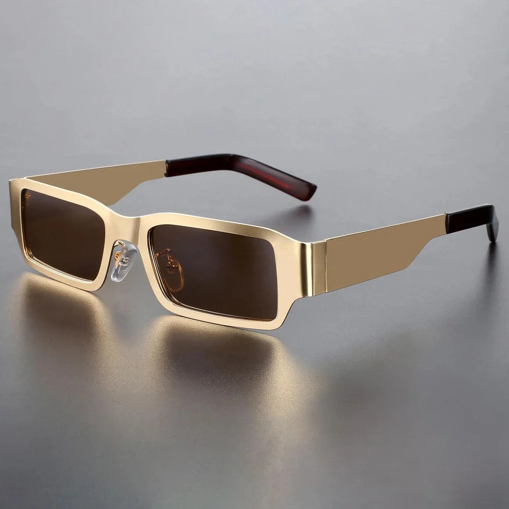 Harry Rectangular Frame Sunglasses | Dark Lenses Full Rim Sunglasses
