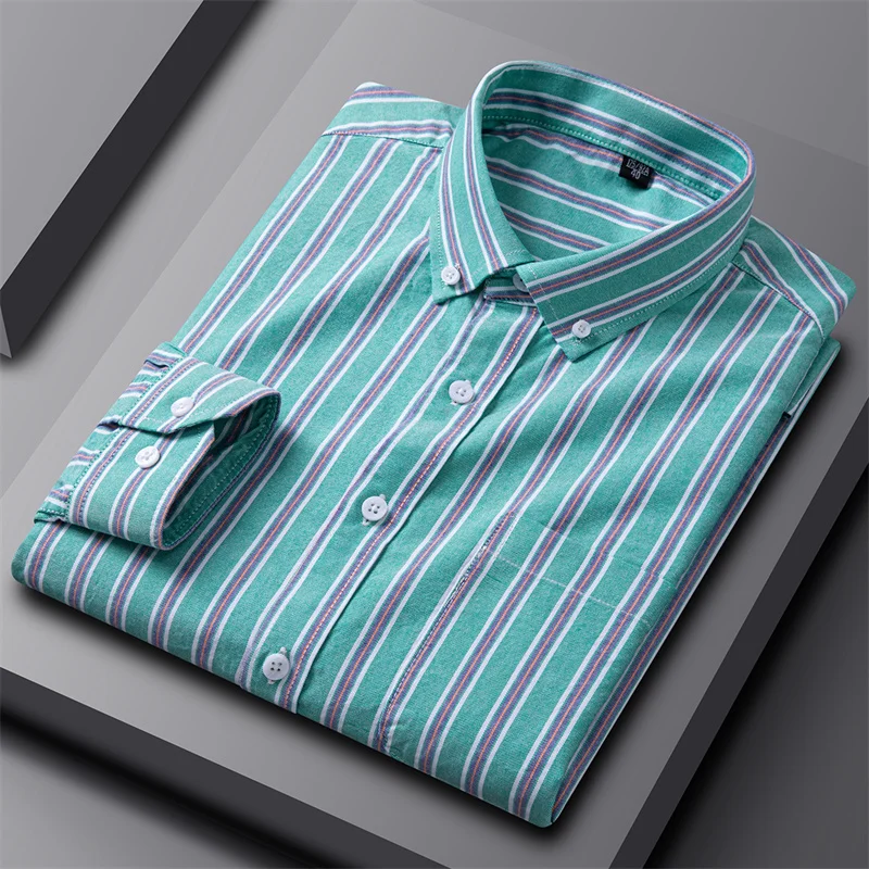 Harry Regular Fit Oxford Shirt | Striped Button-Down Collar Shirt - Image 2