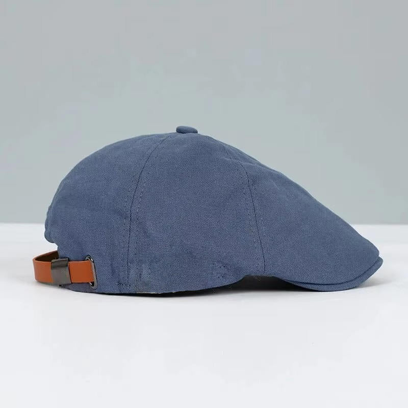 Harry Structured Flat Cap | Solid Short Brim Flat Cap - Image 3