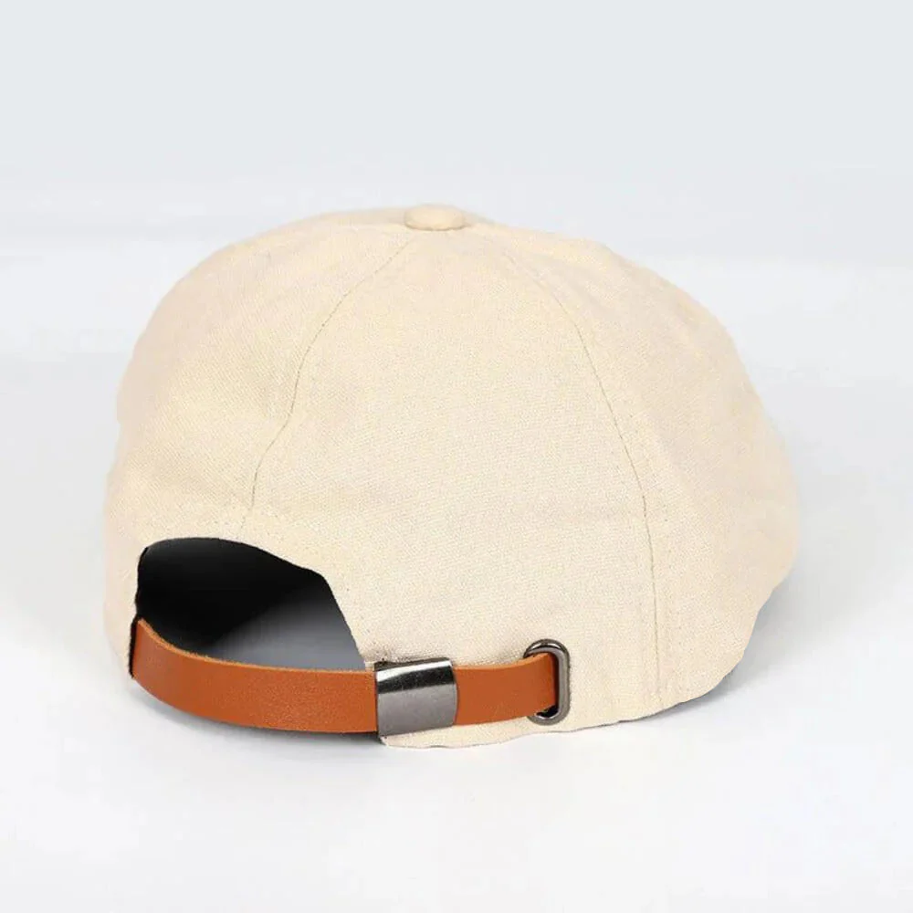 Harry Structured Flat Cap | Solid Short Brim Flat Cap - Image 6