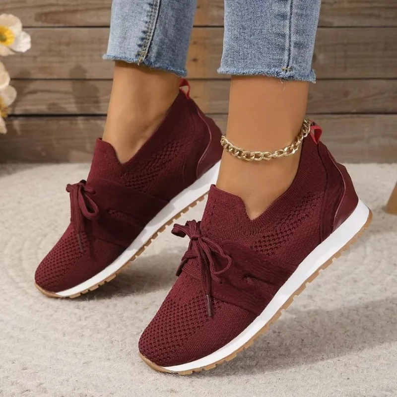 Hazel Shoes | Mesh Lace-Up Comfy Sneakers - Image 10